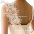 Lace Patch Shanghai marfil satinado vestido de novia de encaje nupcial